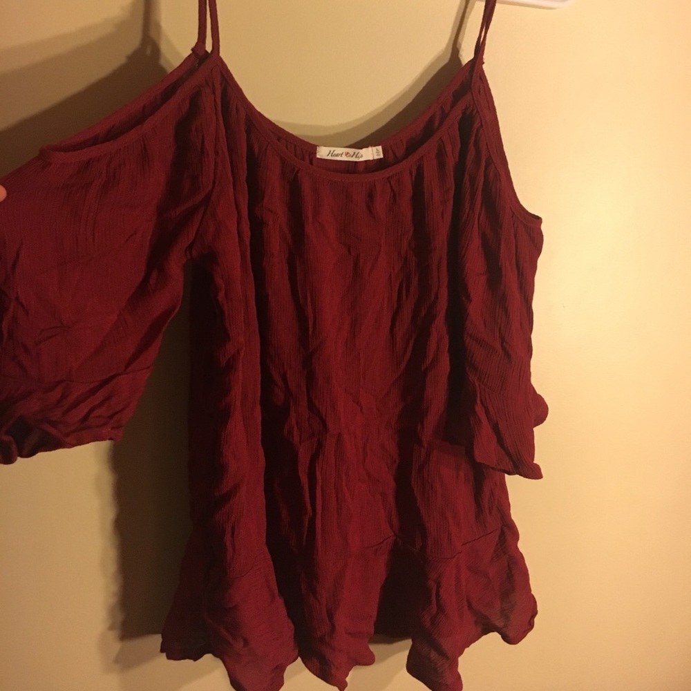 Exposed Shoulder Blouse